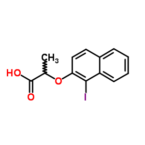 2-(1-Iodonaphthalen-2-yl)oxypropanoic acid Structure,41791-69-9Structure