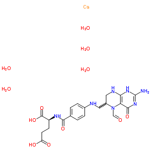 甲酰四氢叶酸钙盐结构式_41927-89-3结构式