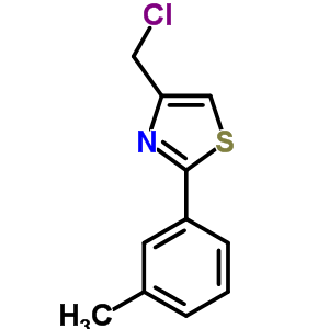 4-(氯甲基)-2-(3-甲基苯基)-1,3-噻唑结构式_41963-17-1结构式