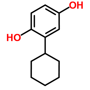 2-环己基-1,4-苯二醇结构式_4197-75-5结构式