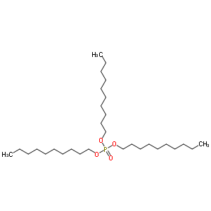 磷酸三癸基酯结构式_4200-55-9结构式