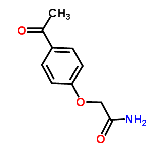 2-(4-乙酰基苯氧基)乙酰胺结构式_42017-88-9结构式