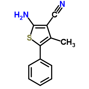 2-氨基-4-甲基-5-苯基-3-噻吩甲腈结构式_42160-26-9结构式