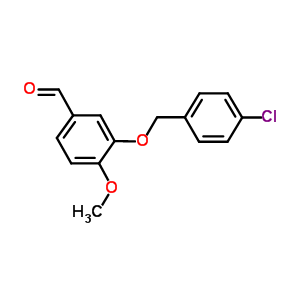 3-[(4-氯苄基)氧基]-4-甲氧基苯甲醛结构式_423156-83-6结构式
