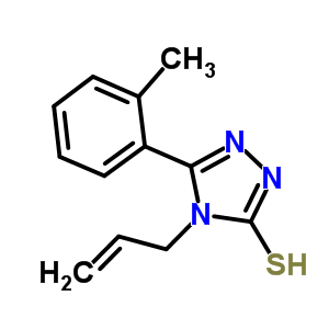 4-烯丙基-5-(2-甲基苯基)-4H-1,2,4-噻唑-3-硫醇结构式_423741-70-2结构式