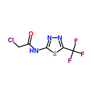 2-氯-n-(5-三氟甲基-[1,3,4]噻二唑-2-基)-乙酰胺结构式_42458-71-9结构式