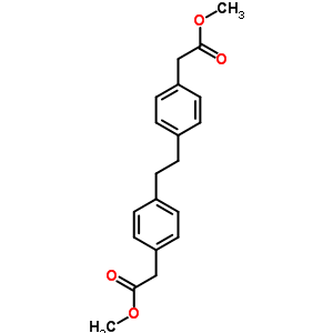 Methyl 2-[4-[2-[4-(methoxycarbonylmethyl)phenyl]ethyl]phenyl]acetate Structure,4253-33-2Structure