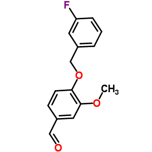4-[(3-氟苄基)氧基]-3-甲氧基苯甲醛结构式_428473-74-9结构式