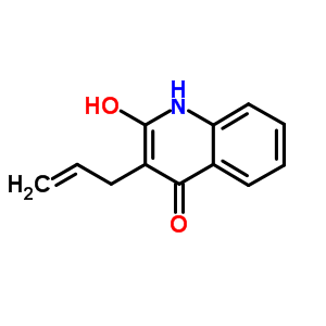 3-烯丙基-4-羟基喹啉-2(1H)-酮结构式_42997-25-1结构式