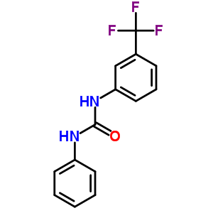 3-苯基-1-[3-(三氟甲基)苯基]脲结构式_4300-46-3结构式