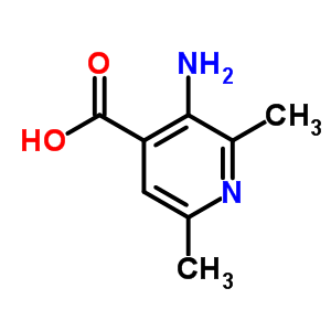 3-氨基-2,6-二甲基-吡啶-4-羧酸结构式_4328-88-5结构式
