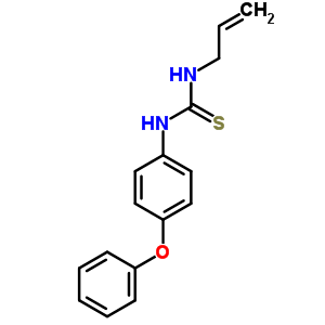 1-烯丙基-3-(4-苯氧基苯基)硫代脲结构式_433253-68-0结构式