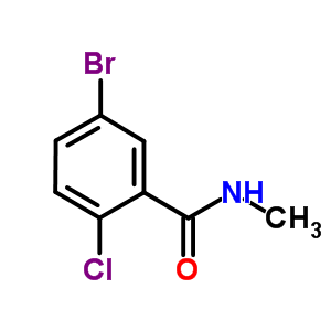 5-溴-2-氯-n-甲基苯甲酰胺结构式_435273-54-4结构式