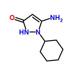 5-氨基-1-环己基-1,2-二氢-3H-吡唑-3-酮结构式_436088-86-7结构式