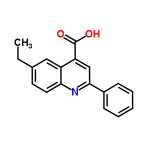 6-乙基-2-苯基喹啉-4-羧酸结构式_436091-45-1结构式