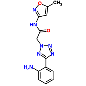 2-[5-(2-氨基-苯基)-四唑-2-基]-n-(5-甲基-异噁唑-3-基)-乙酰胺结构式_436093-06-0结构式