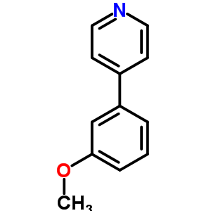 4-(3-甲氧基苯基)-吡啶结构式_4373-68-6结构式