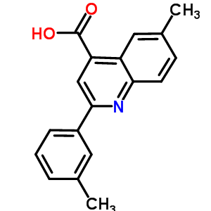 6-Methyl-2-(3-methylphenyl)quinoline-4-carboxylic acid Structure,438216-68-3Structure