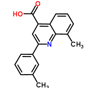 8-Methyl-2-(3-methylphenyl)quinoline-4-carboxylic acid Structure,438225-30-0Structure
