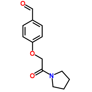 4-(2-氧代-2-吡咯烷-1-基-乙氧基)-苯甲醛结构式_438229-79-9结构式