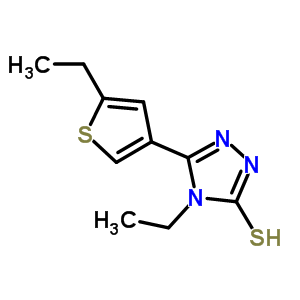 4-Ethyl-5-(5-ethylthien-3-yl)-4H-1,2,4-triazole-3-thiol Structure,438230-04-7Structure