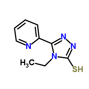 4-Ethyl-5-pyridin-2-yl-4H-1,2,4-triazole-3-thiol Structure,438231-11-9Structure
