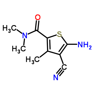 5-Amino-4-cyano-n,n,3-trimethylthiophene-2-carboxamide Structure,438457-01-3Structure