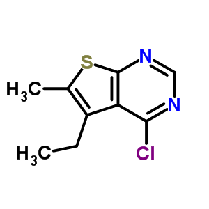 4-Chloro-5-ethyl-6-methylthieno[2,3-d]pyrimidine Structure,439692-90-7Structure