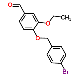 4-[(4-Bromobenzyl)oxy]-3-ethoxybenzaldehyde Structure,443292-05-5Structure