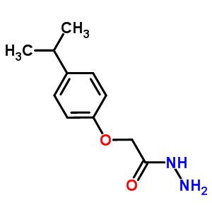 2-(4-异丙基苯氧基)乙酰肼结构式_443905-53-1结构式