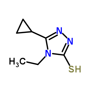 5-Cyclopropyl-4-ethyl-4H-1,2,4-triazole-3-thiol Structure,443918-29-4Structure