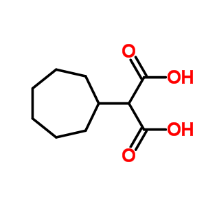 2-环庚基-丙二酸结构式_4448-73-1结构式