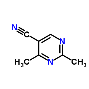 2,4-二甲基-5-嘧啶甲腈结构式_4450-24-2结构式