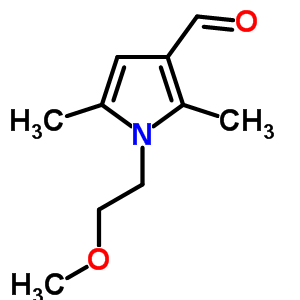 1-(2-Methoxy-ethyl)-2,5-dimethyl-1h-pyrrole-3-carbaldehyde Structure,445023-46-1Structure
