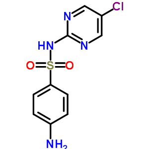 4-氨基-n-(5-氯嘧啶-2-基)苯磺酰胺结构式_4482-46-6结构式