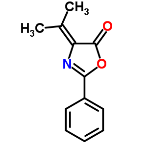 2-苯基-4-丙烷-2-基-1,3-噁唑-5-酮结构式_4491-47-8结构式