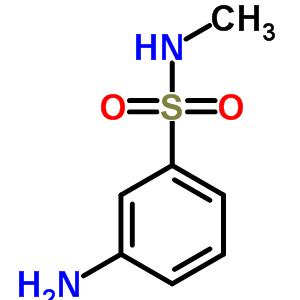 3-氨基-n-甲基苯磺酰胺结构式_459434-40-3结构式