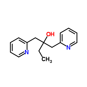 a-乙基-a-(2-吡啶甲基)-2-吡啶乙醇结构式_4664-17-9结构式