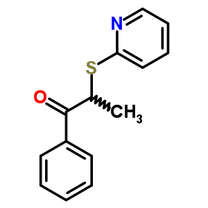 1-苯基-2-(2-吡啶硫代)-1-丙酮结构式_46811-21-6结构式