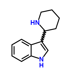 3-哌啶-2-基-1H-吲哚结构式_4695-73-2结构式