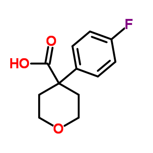4-(4-Fluoro-phenyl)-tetrahydro-pyran-4-carboxylic acid Structure,473706-11-5Structure