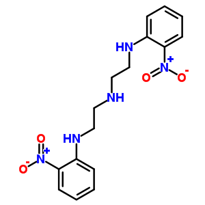 N-(2-硝基苯基)-n-[2-[(2-硝基苯基)氨基]乙基]乙烷-1,2-二胺结构式_47453-92-9结构式