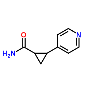 2-(4-吡啶)-环丙烷羧酰胺结构式_484654-51-5结构式