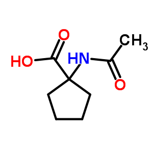 1-乙酰基氨基-环戊烷羧酸结构式_4854-46-0结构式