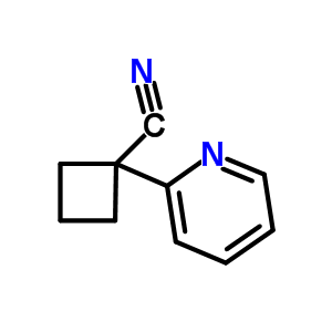1-(2-吡啶)-环丁烷甲腈结构式_485828-46-4结构式