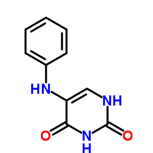 5-(苯基氨基)尿嘧啶结构式_4870-31-9结构式