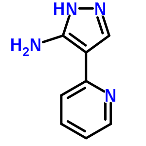 4-吡啶-2-基-2H-吡唑-3-胺结构式_493038-87-2结构式