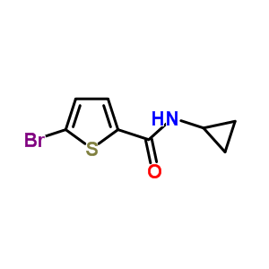 2-Thiophenecarboxamide,5-bromo-n-cyclopropyl-(9ci) Structure,495382-05-3Structure