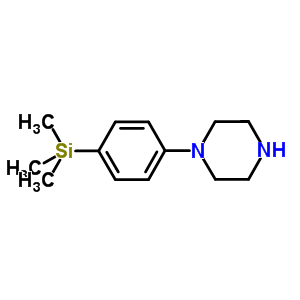 1-(4-三甲基甲硅烷基苯基)哌嗪结构式_496808-09-4结构式