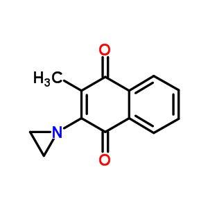 2-氮丙啶-1-基-3-甲基-萘-1,4-二酮结构式_49861-16-7结构式